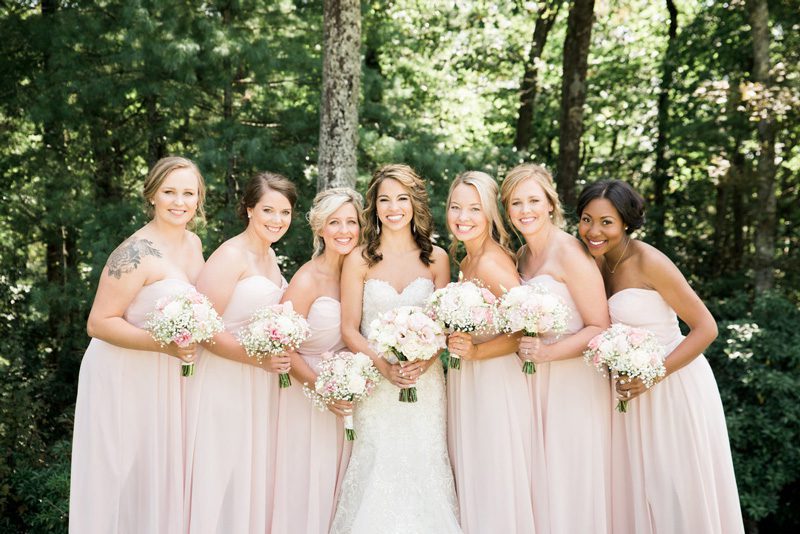 Bridal Party at Forest Venue